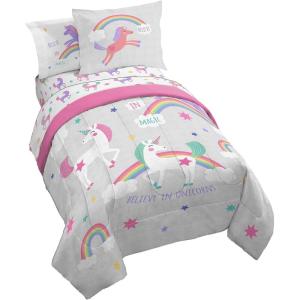 imageJay Franco Trend Collector Believe 4 Piece Toddler Bed Set  Includes Comforter ampamp Sheet Set  Super Soft Fade Resistant Microfiber BeddingGray  Believe
