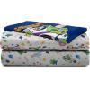 imageJay Franco Disney Toy Story Buzz ampamp Woody Full Sheet Set  4 Piece Set Super Soft and Cozy Kids Bedding  Fade Resistant Microfiber Sheets Official Disney ProductWhite  Toy Story