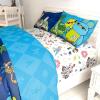 imageJay Franco Disney Toy Story Buzz ampamp Woody Full Sheet Set  4 Piece Set Super Soft and Cozy Kids Bedding  Fade Resistant Microfiber Sheets Official Disney ProductWhite  Toy Story