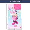 imageJay Franco Disney Toy Story Slumber Sack  Cozy ampamp Warm Kids Lightweight Slumber Bag  Featuring Woody and Buzz Lightyear Official Disney Pixar ProductPink  Minnie Mouse