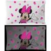 imageJay Franco Marvel Avengers Night Life Glow in The Dark 2 Pack Reversible Pillowcases Features Black Panther ampamp Iron Man  DoubleSided Kids Super Soft BeddingWhite  Minnie Mouse