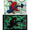 imageJay Franco Marvel Avengers Night Life Glow in The Dark 2 Pack Reversible Pillowcases Features Black Panther ampamp Iron Man  DoubleSided Kids Super Soft BeddingWhite  Spiderman