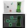 imageJay Franco Marvel Avengers Night Life Glow in The Dark 2 Pack Reversible Pillowcases Features Black Panther ampamp Iron Man  DoubleSided Kids Super Soft BeddingWhite  Minecraft
