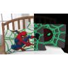 imageJay Franco Marvel Avengers Night Life Glow in The Dark 2 Pack Reversible Pillowcases Features Black Panther ampamp Iron Man  DoubleSided Kids Super Soft BeddingWhite  Spiderman