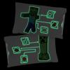 imageJay Franco Marvel Avengers Night Life Glow in The Dark 2 Pack Reversible Pillowcases Features Black Panther ampamp Iron Man  DoubleSided Kids Super Soft BeddingWhite  Minecraft
