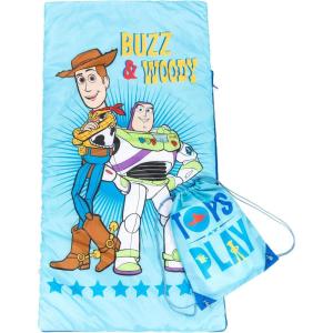 imageJay Franco Disney Toy Story Slumber Sack  Cozy ampamp Warm Kids Lightweight Slumber Bag  Featuring Woody and Buzz Lightyear Official Disney Pixar ProductBlue  Toy Story