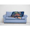 imageJay Franco Disney Moana Plush Throw Blanket  Measures 40 x 50 Throw  Kids Super Soft Lightweight Fleece BeddingBlue  Blaze
