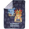 imageJay Franco Disney Moana Plush Throw Blanket  Measures 40 x 50 Throw  Kids Super Soft Lightweight Fleece BeddingBlue  Bluey