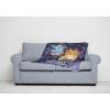 imageJay Franco Disney Moana Plush Throw Blanket  Measures 40 x 50 Throw  Kids Super Soft Lightweight Fleece BeddingBlue  Bluey