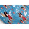 imageJay Franco Disney Moana Plush Throw Blanket  Measures 40 x 50 Throw  Kids Super Soft Lightweight Fleece BeddingBlue  Moana