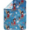imageJay Franco Disney Moana Plush Throw Blanket  Measures 40 x 50 Throw  Kids Super Soft Lightweight Fleece BeddingBlue  Moana