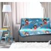 imageJay Franco Disney Moana Plush Throw Blanket  Measures 40 x 50 Throw  Kids Super Soft Lightweight Fleece BeddingBlue  Moana