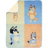 imageJay Franco Disney Moana Plush Throw Blanket  Measures 40 x 50 Throw  Kids Super Soft Lightweight Fleece BeddingMulti  Bluey
