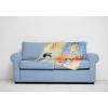 imageJay Franco Disney Moana Plush Throw Blanket  Measures 40 x 50 Throw  Kids Super Soft Lightweight Fleece BeddingMulti  Bluey
