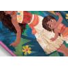 imageJay Franco Disney Moana Plush Throw Blanket  Measures 40 x 50 Throw  Kids Super Soft Lightweight Fleece BeddingMulti  Moana