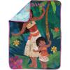 imageJay Franco Disney Moana Plush Throw Blanket  Measures 40 x 50 Throw  Kids Super Soft Lightweight Fleece BeddingMulti  Moana