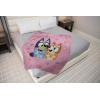 imageJay Franco Disney Moana Plush Throw Blanket  Measures 40 x 50 Throw  Kids Super Soft Lightweight Fleece BeddingPink  Bluey