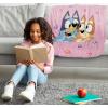 imageJay Franco Disney Moana Plush Throw Blanket  Measures 40 x 50 Throw  Kids Super Soft Lightweight Fleece BeddingPink  Bluey