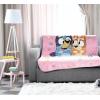 imageJay Franco Disney Moana Plush Throw Blanket  Measures 40 x 50 Throw  Kids Super Soft Lightweight Fleece BeddingPink  Bluey