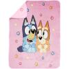 imageJay Franco Disney Moana Plush Throw Blanket  Measures 40 x 50 Throw  Kids Super Soft Lightweight Fleece BeddingPink  Bluey
