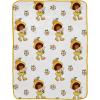 imageJay Franco Disney Moana Plush Throw Blanket  Measures 40 x 50 Throw  Kids Super Soft Lightweight Fleece BeddingWhite  Orange Blossom