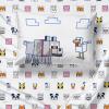 imageJay Franco Minecraft Animal Patch Full Sheet Set  4 Piece Set Super Soft and Cozy Kids Bedding  Fade Resistant Microfiber Sheets Official Minecraft Product