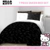 imageJay Franco Minecraft Creeper Full Comforter Set  7 Piece Gamer Bedding Includes Sheet Set ampamp Pillow Covers  Super Soft Checkered BeddingBlack  Hello Kitty 01