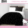 imageJay Franco Minecraft Creeper Full Comforter Set  7 Piece Gamer Bedding Includes Sheet Set ampamp Pillow Covers  Super Soft Checkered BeddingBlack  Hello Kitty 01