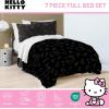 imageJay Franco Minecraft Creeper Full Comforter Set  7 Piece Gamer Bedding Includes Sheet Set ampamp Pillow Covers  Super Soft Checkered BeddingBlack  Hello Kitty 01