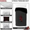 imageJay Franco Minecraft Creeper Full Comforter Set  7 Piece Gamer Bedding Includes Sheet Set ampamp Pillow Covers  Super Soft Checkered BeddingGray  Deadpool