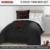 imageJay Franco Minecraft Creeper Full Comforter Set  7 Piece Gamer Bedding Includes Sheet Set ampamp Pillow Covers  Super Soft Checkered BeddingGray  Deadpool