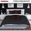 imageJay Franco Minecraft Creeper Full Comforter Set  7 Piece Gamer Bedding Includes Sheet Set ampamp Pillow Covers  Super Soft Checkered BeddingGray  Deadpool