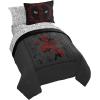 imageJay Franco Minecraft Creeper Full Comforter Set  7 Piece Gamer Bedding Includes Sheet Set ampamp Pillow Covers  Super Soft Checkered BeddingGray  Deadpool