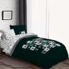 imageJay Franco Minecraft Creeper Full Comforter Set  7 Piece Gamer Bedding Includes Sheet Set ampamp Pillow Covers  Super Soft Checkered BeddingGreen  Minecraft 01