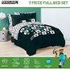 imageJay Franco Minecraft Creeper Full Comforter Set  7 Piece Gamer Bedding Includes Sheet Set ampamp Pillow Covers  Super Soft Checkered BeddingGreen  Minecraft 01