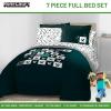 imageJay Franco Minecraft Creeper Full Comforter Set  7 Piece Gamer Bedding Includes Sheet Set ampamp Pillow Covers  Super Soft Checkered BeddingGreen  Minecraft 01
