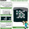 imageJay Franco Minecraft Creeper Full Comforter Set  7 Piece Gamer Bedding Includes Sheet Set ampamp Pillow Covers  Super Soft Checkered BeddingGreen  Minecraft 01