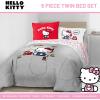 imageJay Franco Minecraft Creeper Full Comforter Set  7 Piece Gamer Bedding Includes Sheet Set ampamp Pillow Covers  Super Soft Checkered BeddingGrey  Hello Kitty