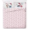 imageJay Franco Minecraft Creeper Full Comforter Set  7 Piece Gamer Bedding Includes Sheet Set ampamp Pillow Covers  Super Soft Checkered BeddingGrey  Hello Kitty