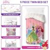 imageJay Franco Minecraft Creeper Full Comforter Set  7 Piece Gamer Bedding Includes Sheet Set ampamp Pillow Covers  Super Soft Checkered BeddingPink  Princess 01