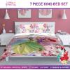 imageJay Franco Minecraft Creeper Full Comforter Set  7 Piece Gamer Bedding Includes Sheet Set ampamp Pillow Covers  Super Soft Checkered BeddingPink  Princess 01