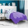 imageJay Franco Minecraft Creeper Full Comforter Set  7 Piece Gamer Bedding Includes Sheet Set ampamp Pillow Covers  Super Soft Checkered BeddingPurple  If
