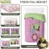 imageJay Franco Minecraft Creeper Full Comforter Set  7 Piece Gamer Bedding Includes Sheet Set ampamp Pillow Covers  Super Soft Checkered BeddingPurple  Shrek
