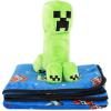 imageJay Franco Minecraft Creeper Plush Mini Pillow Buddy ampamp 50 x 60 Inch Throw Blanket Set  Kids Super Soft 2 Piece Cuddle Set