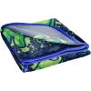 imageJay Franco Minecraft Plush Throw Blanket  Measures 46 x 60 Inches  Kids Super Soft Fleece Creeper Battle BeddingBlue  Among Us
