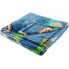 imageJay Franco Minecraft Plush Throw Blanket  Measures 46 x 60 Inches  Kids Super Soft Fleece Creeper Battle BeddingBlue  Minecraft