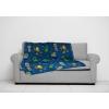 imageJay Franco Minecraft Plush Throw Blanket  Measures 46 x 60 Inches  Kids Super Soft Fleece Creeper Battle BeddingBlue  Minecraft