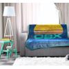 imageJay Franco Minecraft Plush Throw Blanket  Measures 46 x 60 Inches  Kids Super Soft Fleece Creeper Battle BeddingBlue  Outer Banks