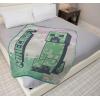 imageJay Franco Minecraft Plush Throw Blanket  Measures 46 x 60 Inches  Kids Super Soft Fleece Creeper Battle BeddingMulti  Minecraft