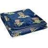 imageMinecraft Plush Throw Blanket  Measures 50 x 60 Inches  Kids Super Soft Blue Fleece Bedding Features CreeperBlue  Mandalorian
